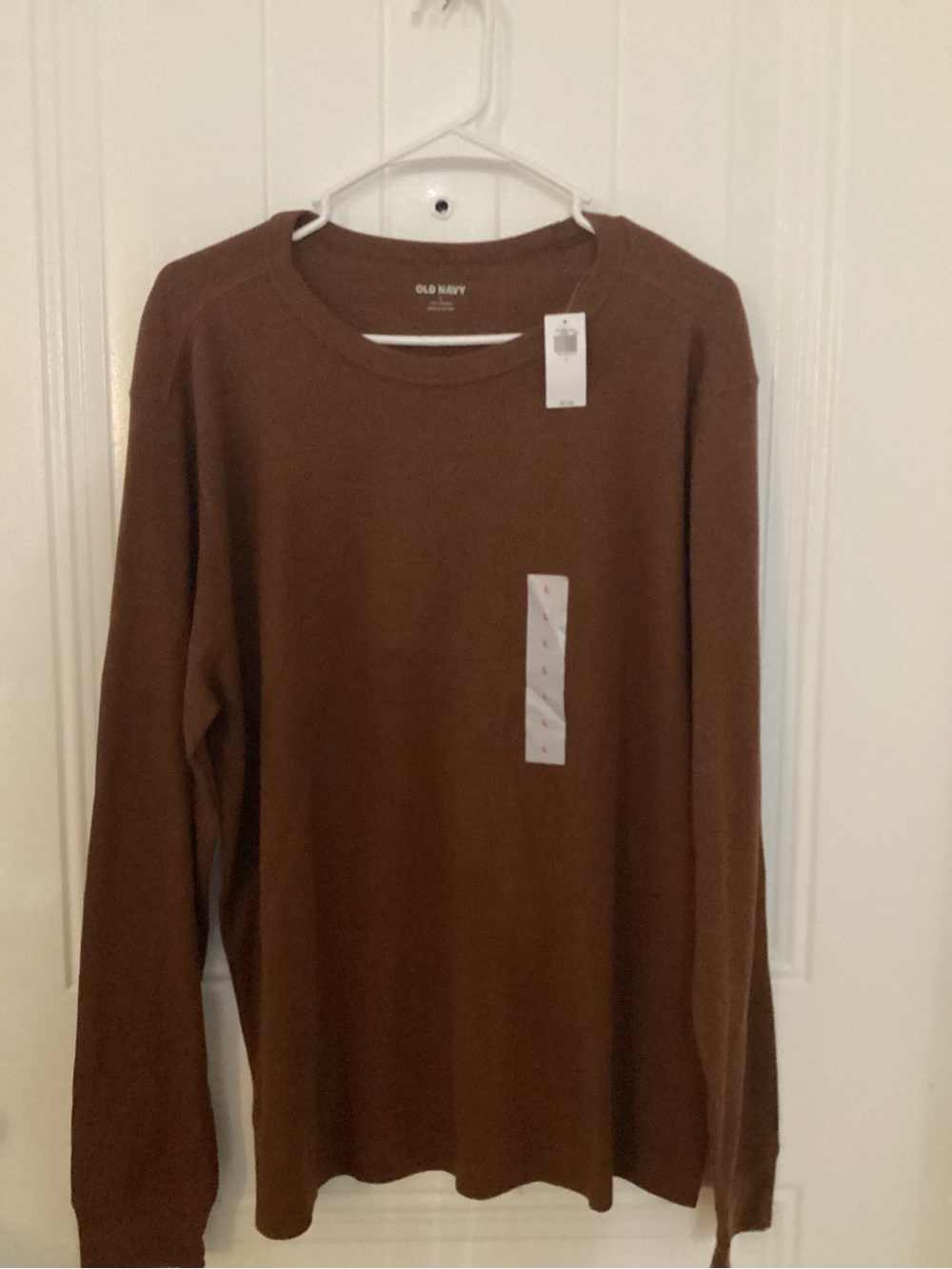 Old Navy brown long sleeve shirt in size L #oldnavy #basics